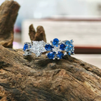 Conjunto de joyas de aguamarina y circonita "Sueño de una noche de verano" de VENEA
