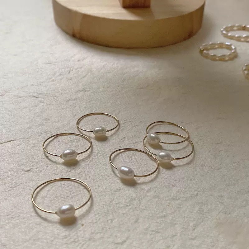 14K Gold Filled Pearl Ring