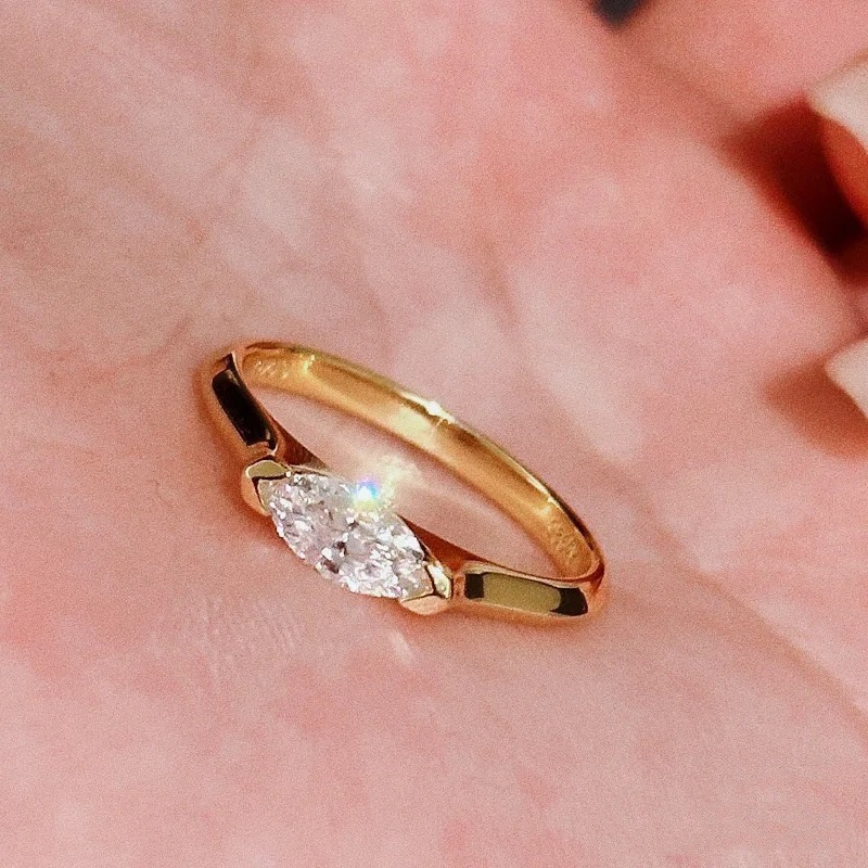 Angel's Eye Marquise-Cut Cubic Zirconia Ring